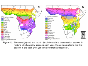 Malaria in Namibia - saisonales Risiko