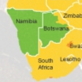 Sicherheit in Namibia - Ausschnitt aus der weltweiten Risiko-Landkarte der EXOP-Group.