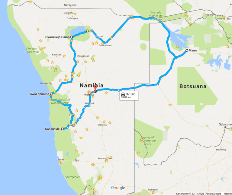 Namibia, Botswana, Victoriafälle SelbstfahrerReisen ab ca.