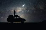 Namibia 4x4 Mietwagen mit Dachzelt unter Sternenhimmel