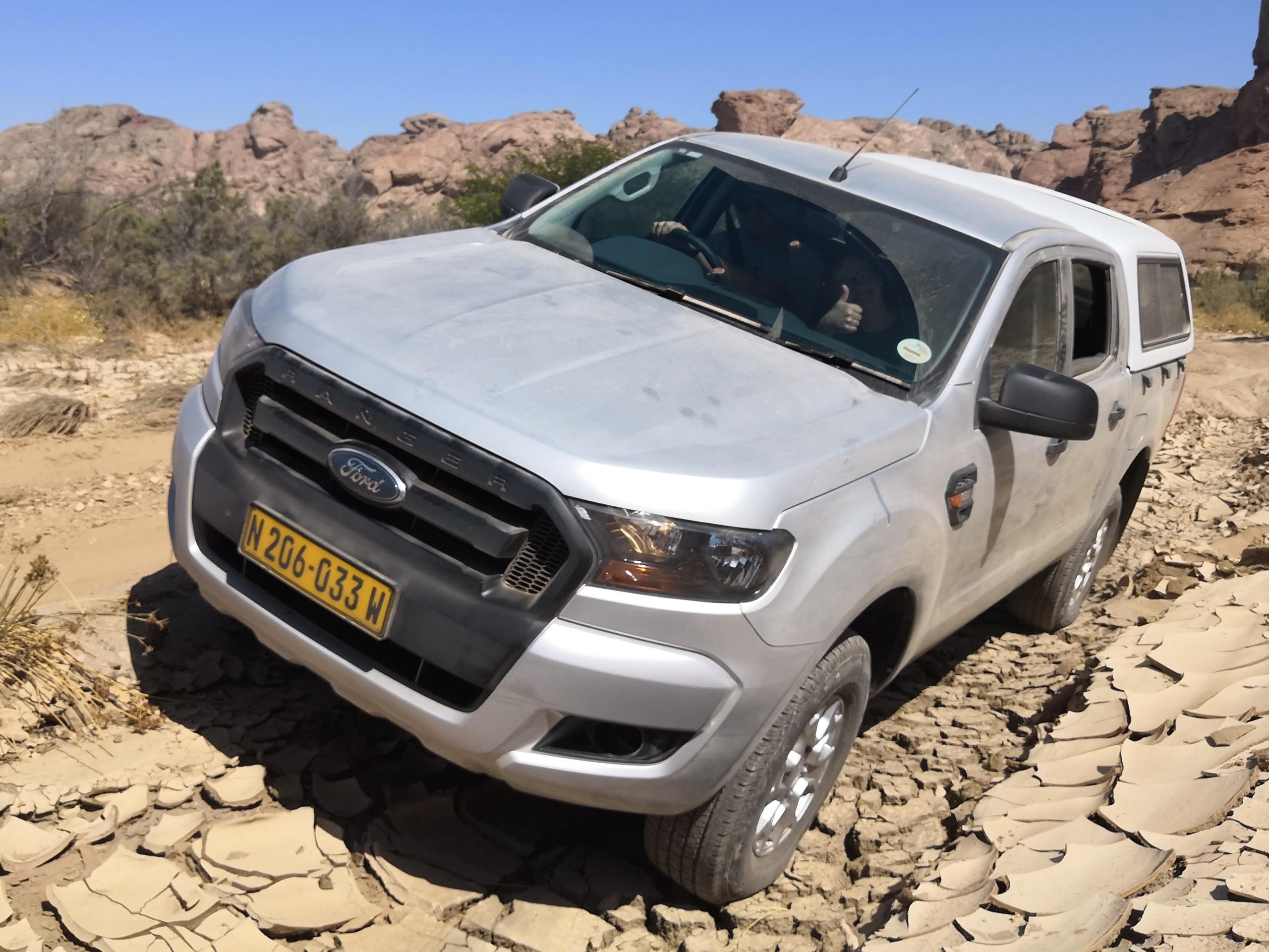 Ford Ranger Nahansicht - Unterwegs abseits der Straßen im Canyon