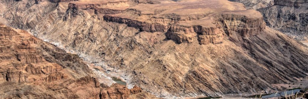 Windungen des Fish River Canyon Namibia aus der Luft