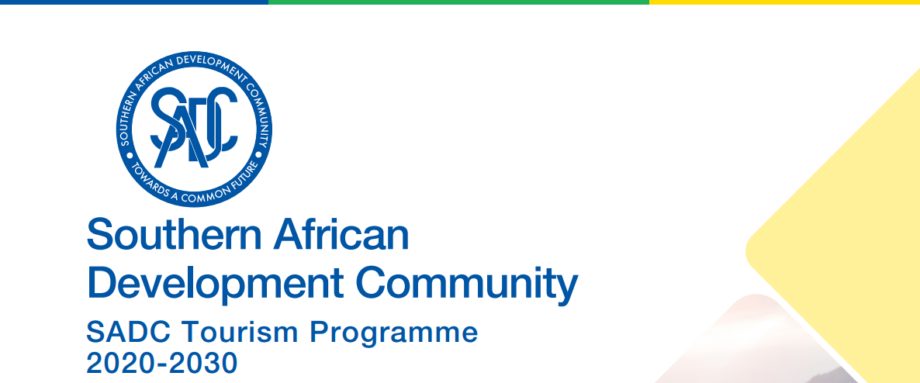 SADC Logo und Überschrift des SADC Tourism Programme 2020-2030